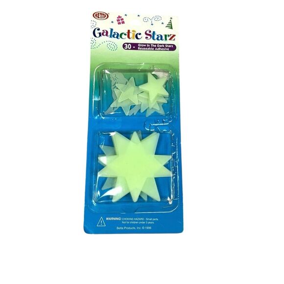 Vintage Glow in the Dark Stars 90’s Galactic Starz 1996 - Picture 1 of 5